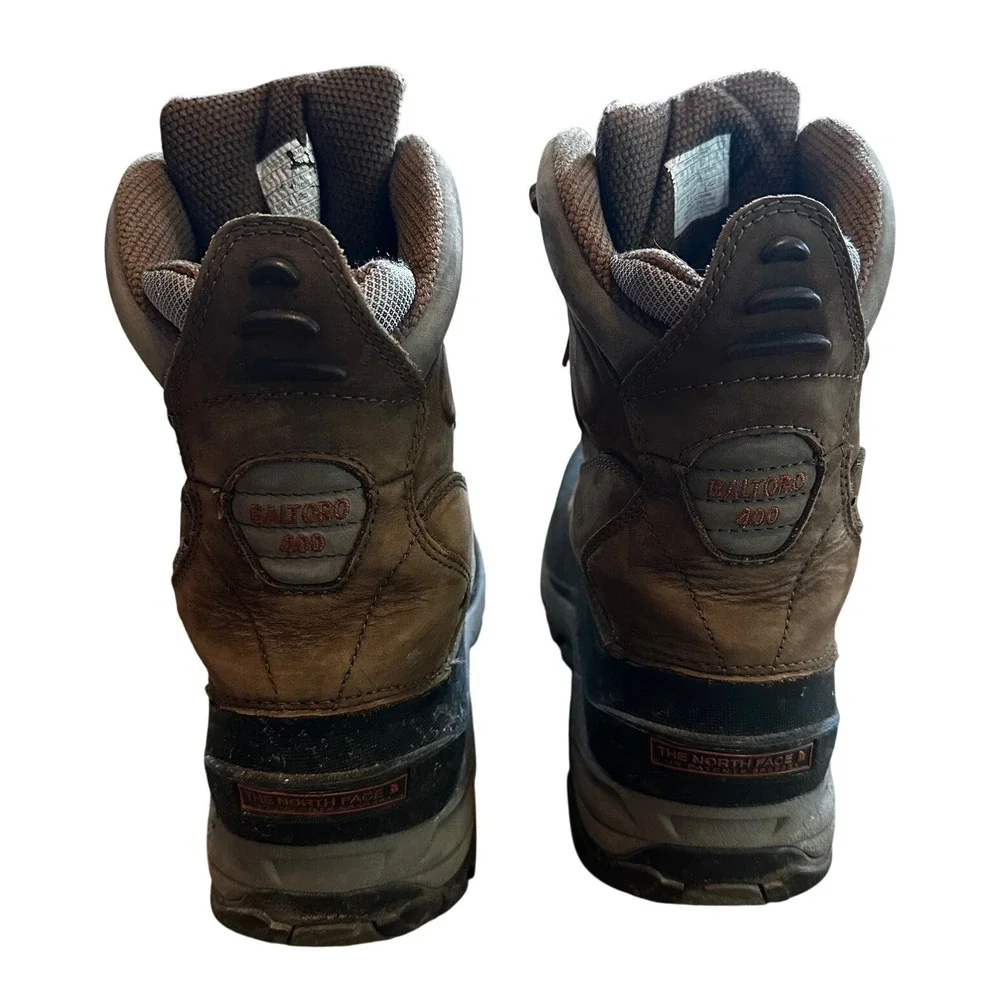 The North Face Baltoro 400 Mens Brown Black Waterproof Winter Boots Size 10